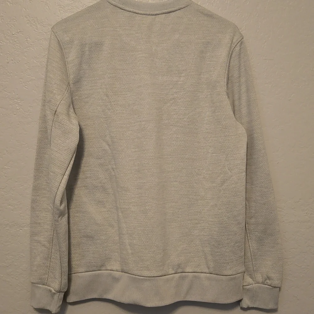 Spyder Men's Light Gray Crewneck, Fleece Lined, Pullover Sweater